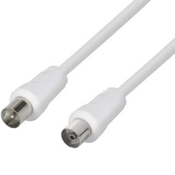LogiLink LogiLink TV antenski kabel 2,5 m, IEC muški na ženski, bijeli