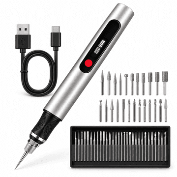 Vixson Prijenosna bežična olovka za graviranje s USB-C punjenjem, 3 brzine i zaštitom od prevelikog pritiska | ARTIGRAV