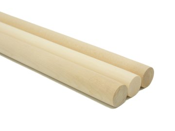 Aliga prirodna drvena šipka 3 kom 50 cm | DD-5022