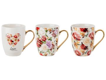 Florina Mia porculanska šalica s cvijećem 340 ml miks uzoraka