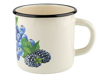 Emajlirana šalica Borovnica 11 cm 1 l za indukciju i plin