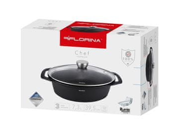 Florina Chef ovalna pećnica s gusjim vratom 7,3 l aluminijska s poklopcem