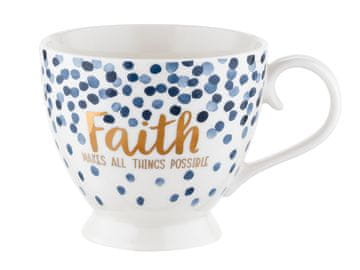 Florina Mare Faith porculanska šalica s podnožjem, Hamptons stil, 440 ml