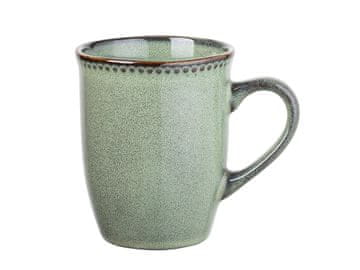 Florina Rusty Dots keramička šalica 350 ml zelena s točkicama