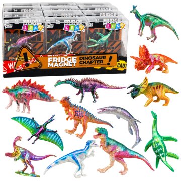 slomart LEAN TOYS Figurica dinosaura s magnetom, kolekcionarska, miješani dizajni