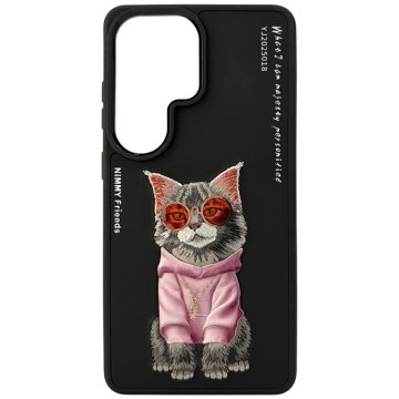 M&M Glasses Cool Cat maskica za Samsung Galaxy S26 Ultra crna