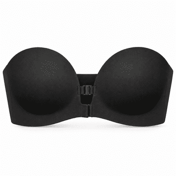 VIVVA® Push-up grudnjak bez naramenica s prednjim kopčanjem i odvojivim naramenicama | BRALORA