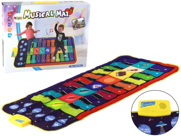 slomart LEAN TOYS Glazbeni edukativni podloga s motivom klavira i instrumenata