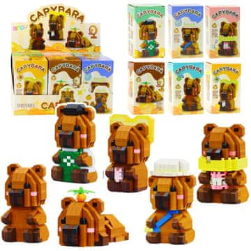 slomart LEAN TOYS Kocke gradbene Kapibara 3D figurica, 204/263 komada