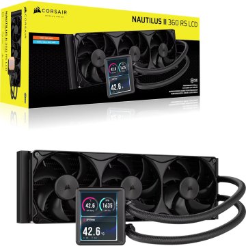 slomart Corsair NAUTILUS II 360 RS LCD vodeno hlađenje s zaslonom