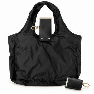 VIVVA® Preklopna torba od PU kože, sklopivi dizajn i metalni detalji | SHIFTBAG