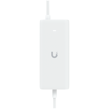 Ubiquiti UniFi PoE Integrated AC Adapter UACC-POEPLUS-USBC, strujni adapter za Cloud Gateway, USB-C 5 V 25 W, izlaz PoE+ do 30 W, ulaz 100-240 V AC