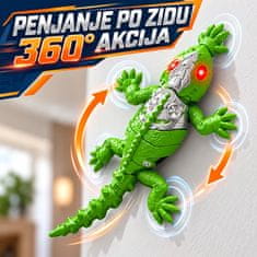 JOJOY® RC zmija na daljinsko upravljanje koja se penje po zidovima, 360° rotacija, punjiva igračka s daljinskim upravljačem | CLIMBKO
