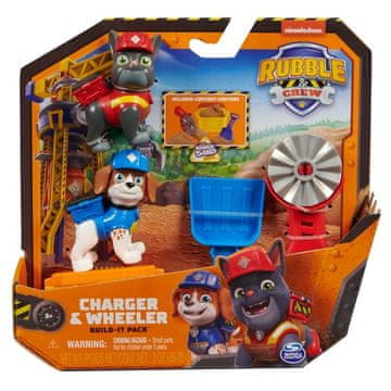 Rubble & Crew Rubble i ekipa Charger i Wheeler figure s priborom