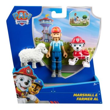 Paw Patrol Psići u ophodnji figurica Marshal i Farmer Al