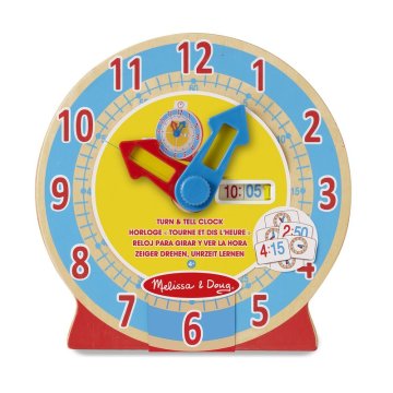 Melissa & Doug drveni obrazovni sat