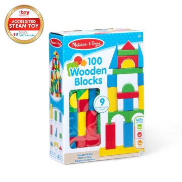 Melissa & Doug set drvenih kocki 100 komada