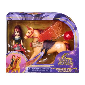 UNICORN ACADEMY Akademija za jednoroge čarobna krila Cinder i Valentina 11 cm