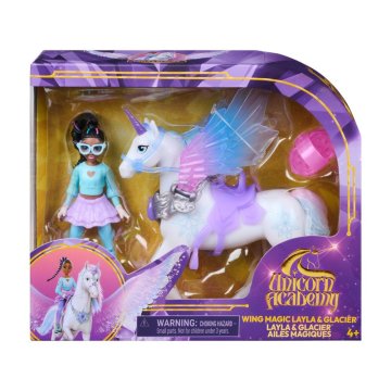 UNICORN ACADEMY Akademija za jednoroge čarobna krila Glacier i Layla 11 cm