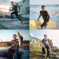 Nikcorp Muška Rash Guard kompresijska majica UV 50+ brzosušeća zmijski uzorak crna 3XL za plivanje surfanje vodene sportove ribolov prianjajuća elastična