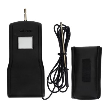 Nikcorp Digitalni tester napona električne ograde 15 kV LCD zaslon crni mjerni raspon 200V-15000V ABS plastika bakar za čeličnu žicu poliesterske trake pletenice za životinje i usjeve