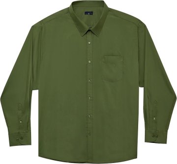 Nikcorp Muška košulja s dugim rukavom Velike veličine Poslovna Business Casual Long Fit Jednobojna Mekana prozračna Klasični ovratnik na gumbe Zelena 5XL XXL 6XL za ured i slobodno vrijeme