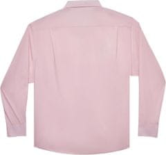 Nikcorp Muška košulja Business Casual dugi rukav za visoke muškarce ružičasta 3XL elegantna klasični button-down ovratnik prozračna tkanina otporna na gužvanje