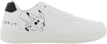 Nikcorp Dječje tenisice Pokémon Pikachu Bijele sportske cipele za dječake, lagane, protuklizajuće potplate, tekstilno-sintetički materijal, lako obuvanje, za vrtić i svakodnevnu igru, veličina 34 EU