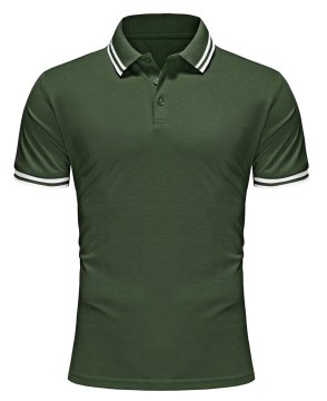 Nikcorp Muška Polo Majica Prozračna Brzosušeća Pique 20% pamuk 80% poliester Regular Fit Zelena Veličina 3XL Elastične manšete Rebrasti ovratnik Za posao sport i svakodnevno nošenje