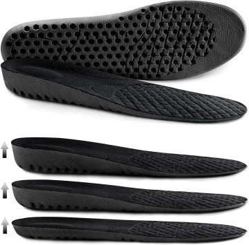Nikcorp Uloške za cipele 1,5 cm podizanje petu sportske svakodnevne i svečane obuće, saće amortizacija, prozračna mrežica protiv znojenja, U oblik potpora peti, elastična guma, skraćivanje po mjeri, lagane