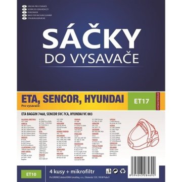 KOMA Vrećice za usisavač ET17S - ETA Baggin 7468, 5ks