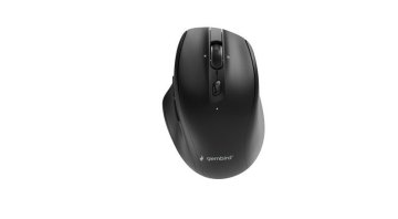 Gembird MUSW2-6B-02 napredni ergonomski bežični miš Dual-mode (Bluetooth + 2.4G, 6 tipki, do 2400 DPI, crni)