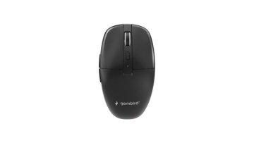 Gembird MUSW2-6B-01 bežični miš Dual-mode (Bluetooth + 2.4G, 6 tipki, USB-A i USB-C prijamnik, crni)