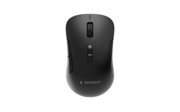 Gembird MUSW2-7B-01 napredni bežični miš Dual-mode (Bluetooth + 2.4G, 7 tipki, tihi klikovi, tri uređaja, crni)