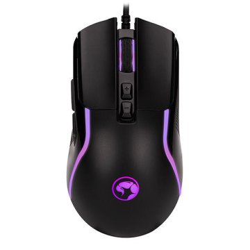 Marvo M292BK Capo 20 žičani gaming miš (7 tipki, LED osvjetljenje u 7 boja, pleteni kabel, crni)