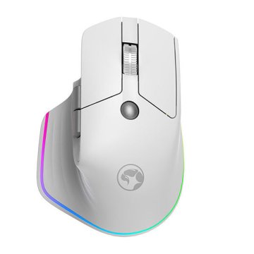 Marvo Scorpion G803 WH bežični gaming ergonomski miš (4000 DPI, punjiva baterija, za dešnjake, bijeli)
