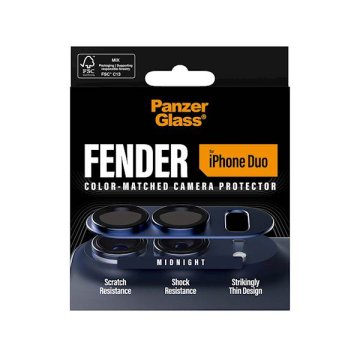 PanzerGlass Fender zaštitna folija za kameru za iPhone Duo, tamnoplava (PG03989)