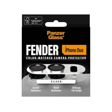 PanzerGlass Fender zaštitna folija za kameru za iPhone Duo, bijela (PG29718)