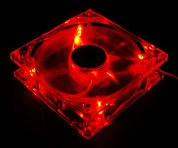 Akyga AW-12A-BR System Fan 12cm Red LED OEM ventilator za kućište (120 mm, crvena LED) (AW-12A-BR)