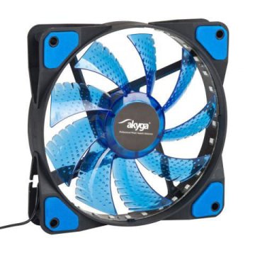 Akyga AW-12E-BL System Fan 12cm Blue LED ventilator za kućište (120 mm, 1100 RPM, plava LED) (AW-12E-BL)
