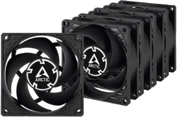 Arctic Cooling P8 Silent Value Pack (Black/Black) (5 kom) ventilator za kućište (80 mm, 1600 RPM) (ACFAN00301A)