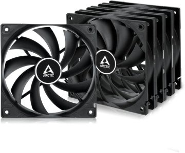 Arctic Cooling F12 PWM Black (5 Pack) ventilator za kućište (120 mm, 230-1350 RPM, PWM) (ACFAN00145A)