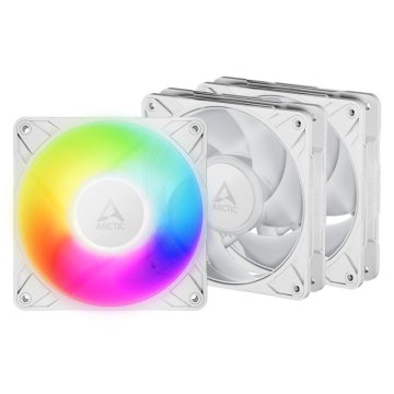 Arctic Cooling P12 Pro A-RGB White 3Pack ventilator za kućište (120 mm, 600-3000 RPM, RGB, PWM) (ACFAN00326A)