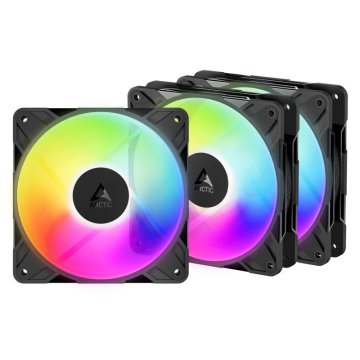Arctic Cooling P12 Pro Reverse A-RGB 3 Pack ventilator za kućište (120 mm, 500-3000 RPM, RGB, PWM) (ACFAN00333A)