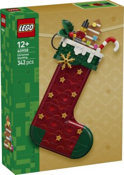 slomart LEGO: Kocke Ikonična božićna čarapa 40958