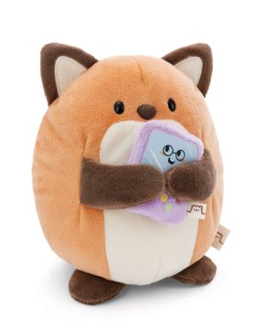 Northix Mymochi Fox Geeks plišana igračka 16 cm s videoigrom u poklon kutiji