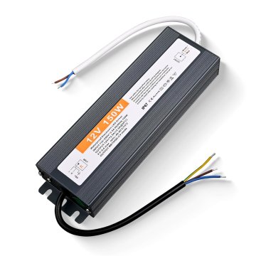 Nikcorp Vodootporno LED napajanje 12V 150W IP67 aluminijsko stabilno napajanje za LED trake i rasvjetu u vrtu, na terasi i u vlažnim prostorijama, silikonsko punjenje, 5 zaštita