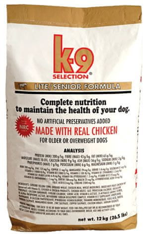 K-9 Selection Lite Formula Senior 12 kg