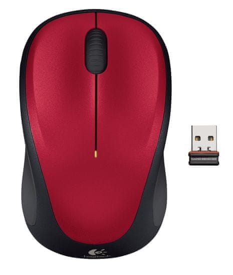 Logitech miš M235, crveni