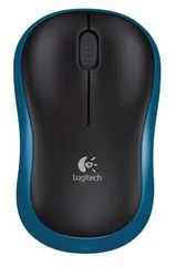Logitech bežični optički miš M185, plavi